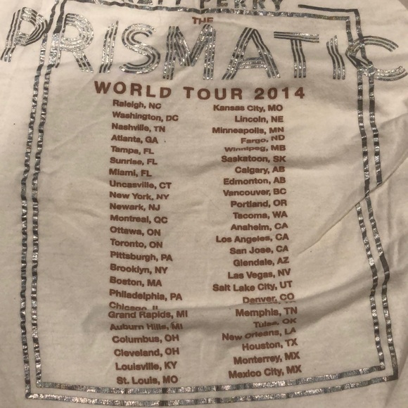 Katy Perry the prismatic world tour 2014 shirt - Picture 3 of 4